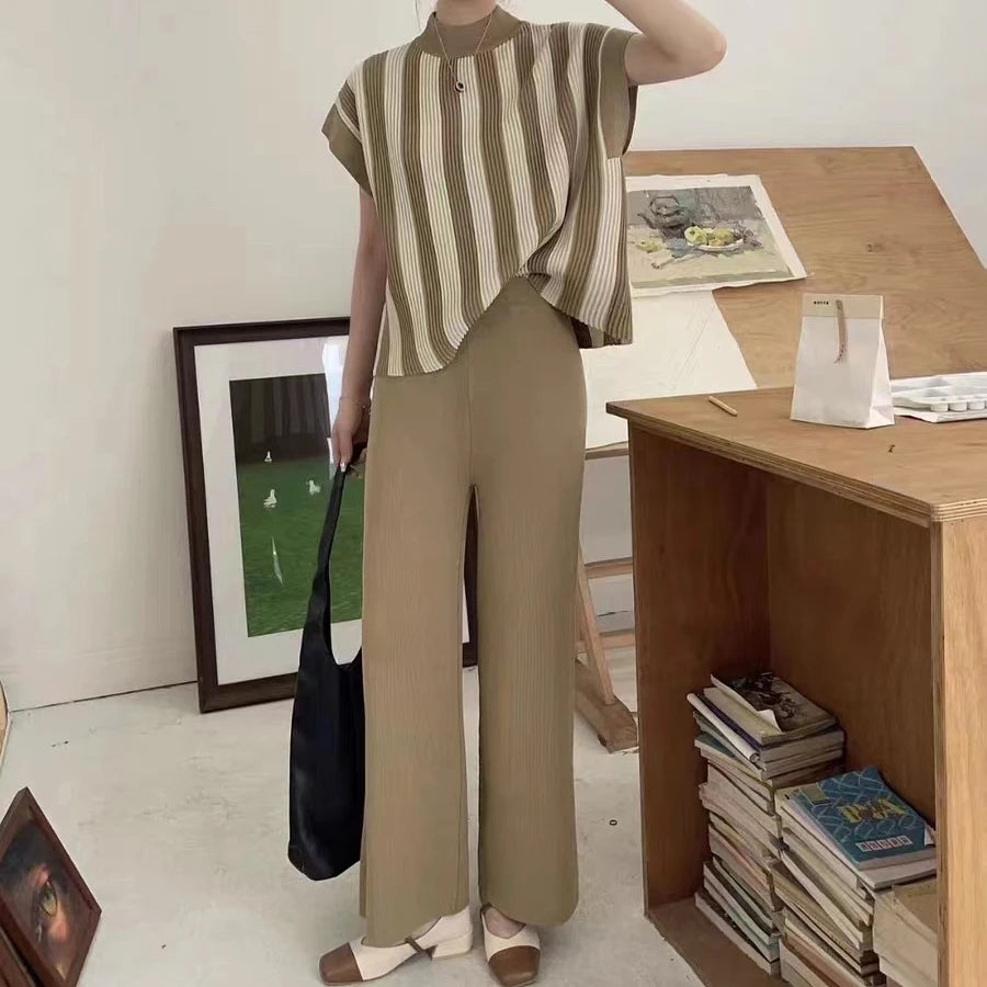 Eleganza Striped Pullover Set