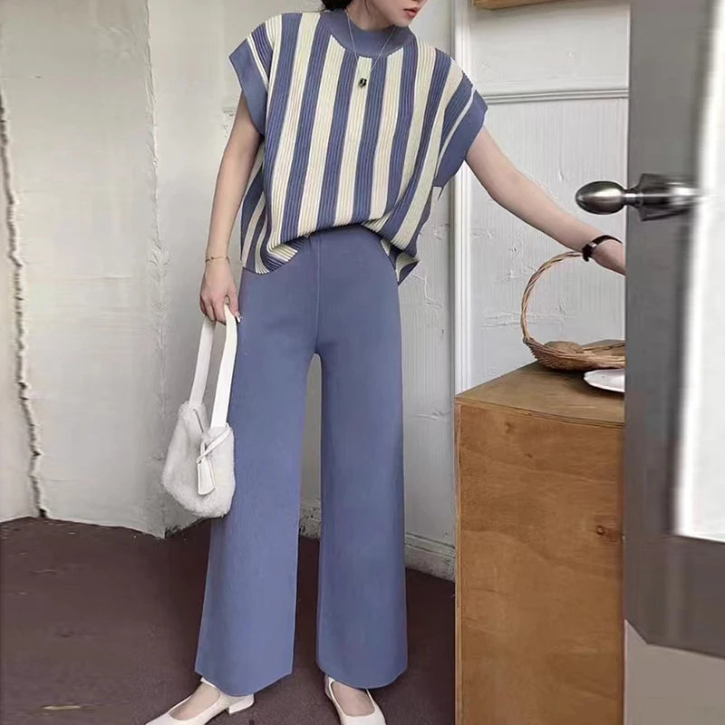 Eleganza Striped Pullover Set