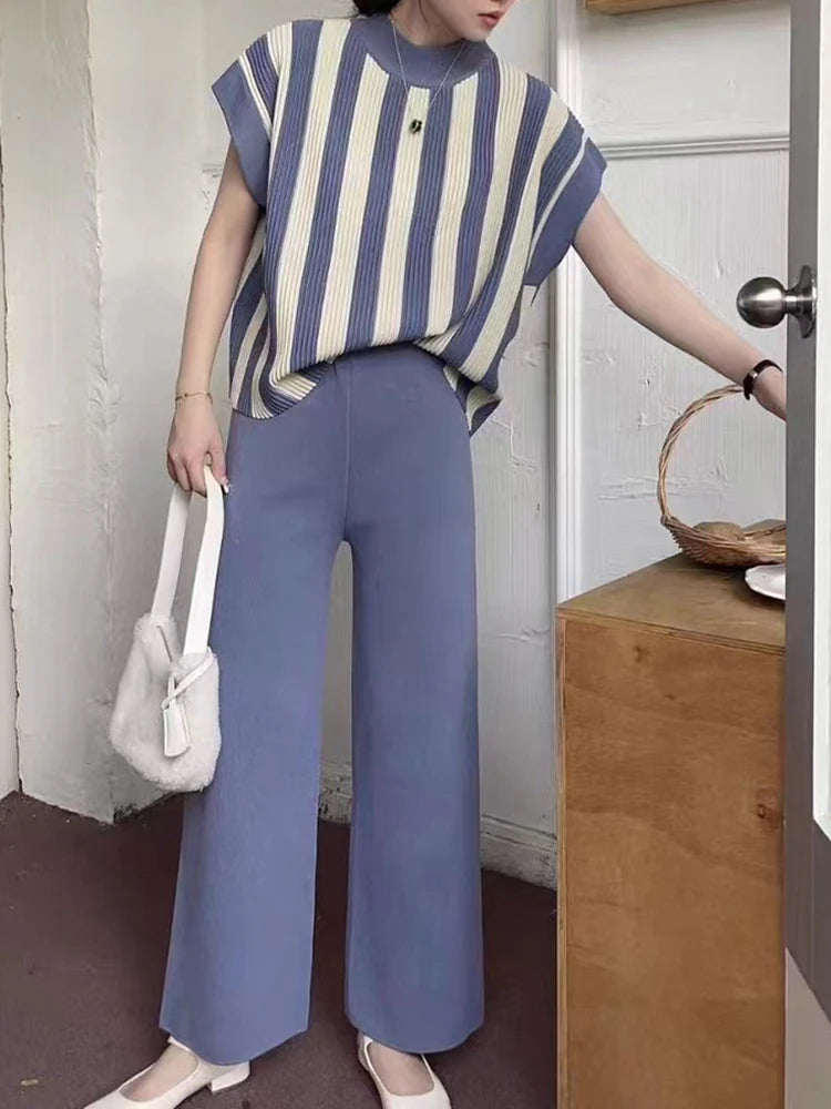 Eleganza Striped Pullover Set