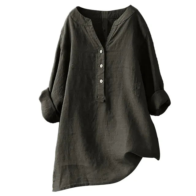 Zomerse Oversized Blouse met Vintage Flair