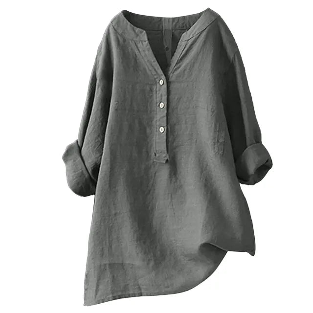 Zomerse Oversized Blouse met Vintage Flair