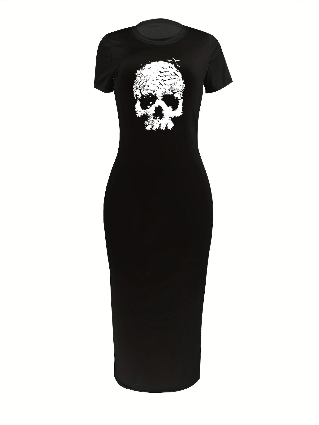 Stoere Zomerjurk met Skull Patroon