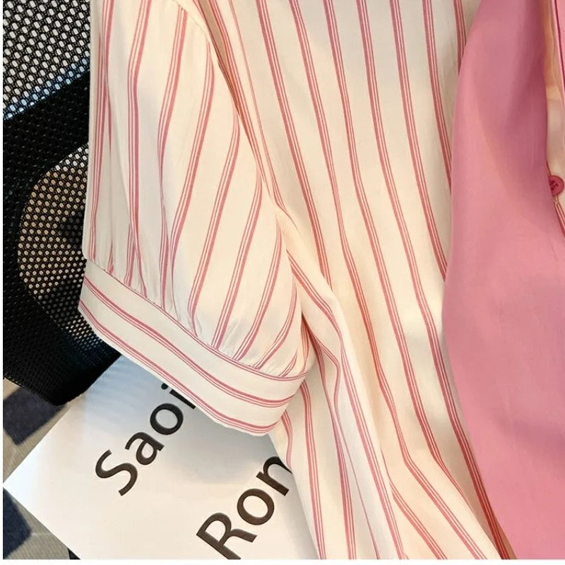 Sommerliche gestreifte Bluse von Fashionista Flair