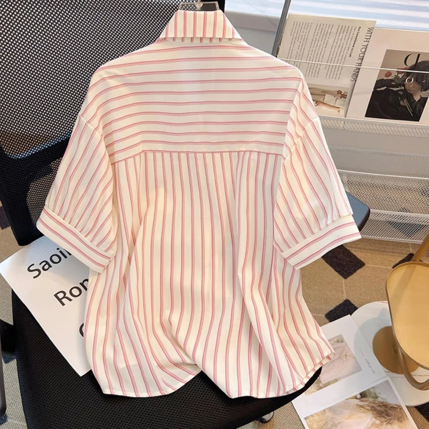 Sommerliche gestreifte Bluse von Fashionista Flair
