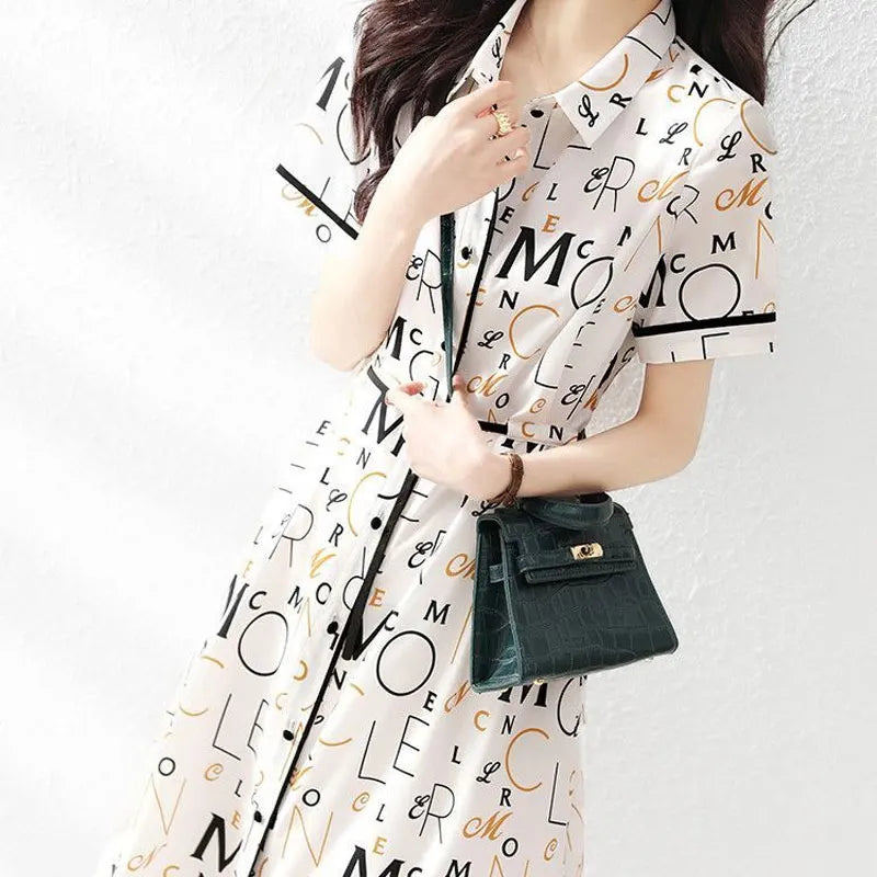 Nova Commuting Polo Jurk met Letterprint