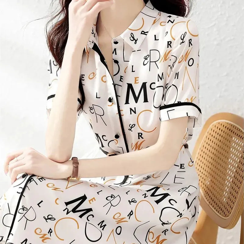 Nova Commuting Polo Jurk met Letterprint