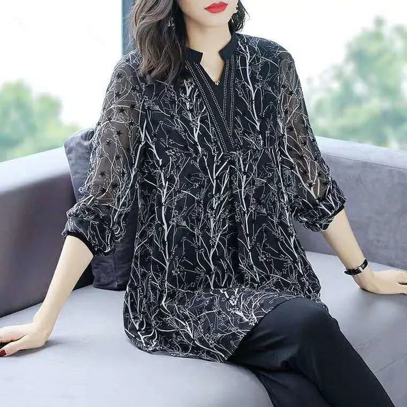 Dahlia Bluse von Lily für Vintage stilvolle Frauen