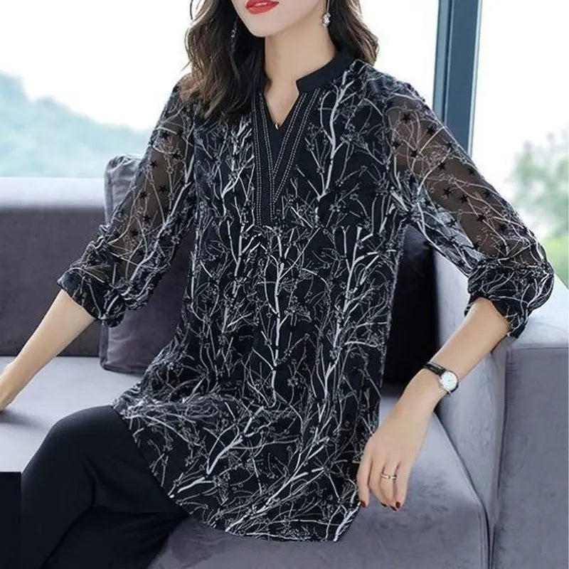 Dahlia Bluse von Lily für Vintage stilvolle Frauen