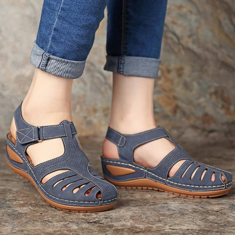 Zomer Sandalen voor Vrouwen met Lage Hakken