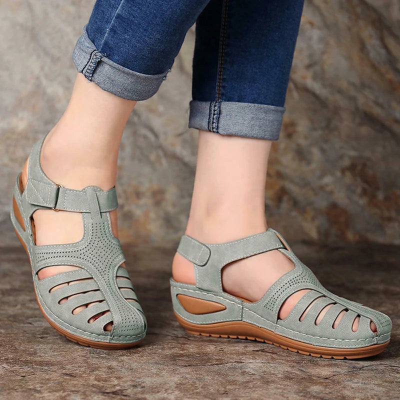 Zomer Sandalen voor Vrouwen met Lage Hakken
