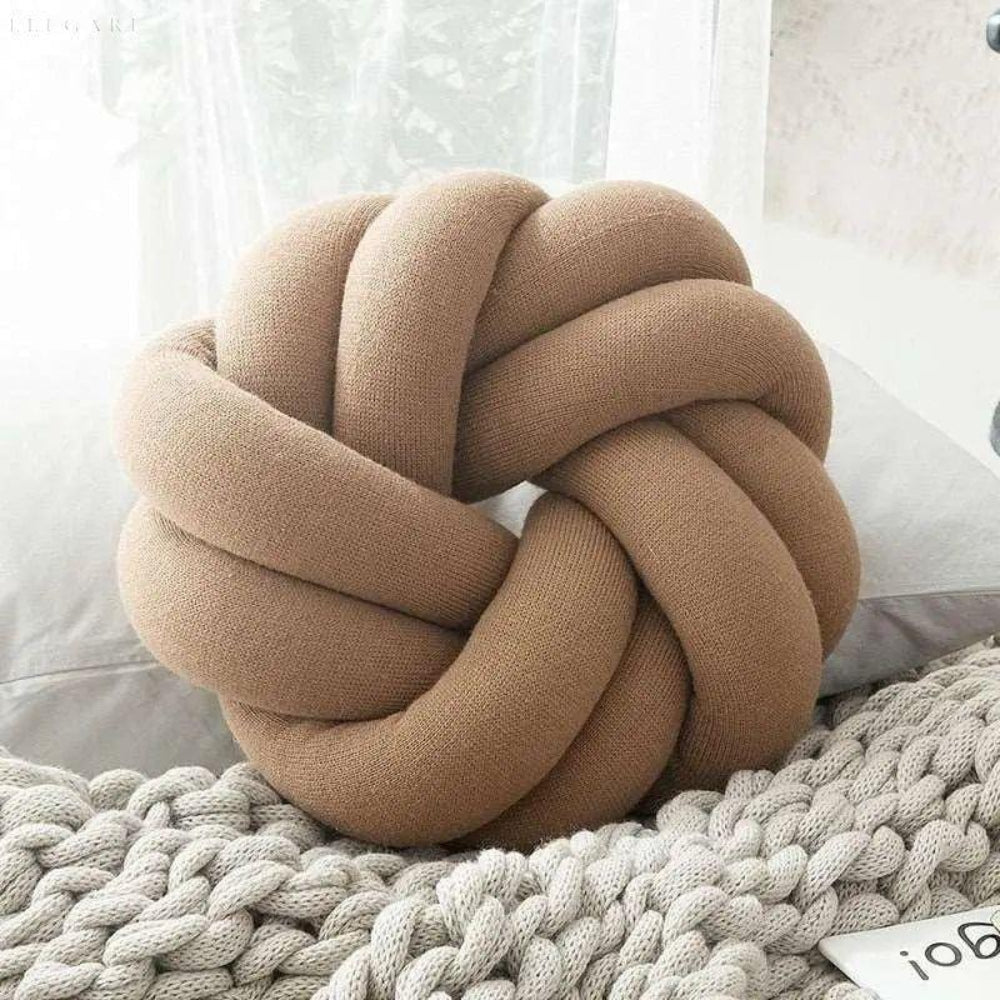 Decorative Cushion with Knot Design
