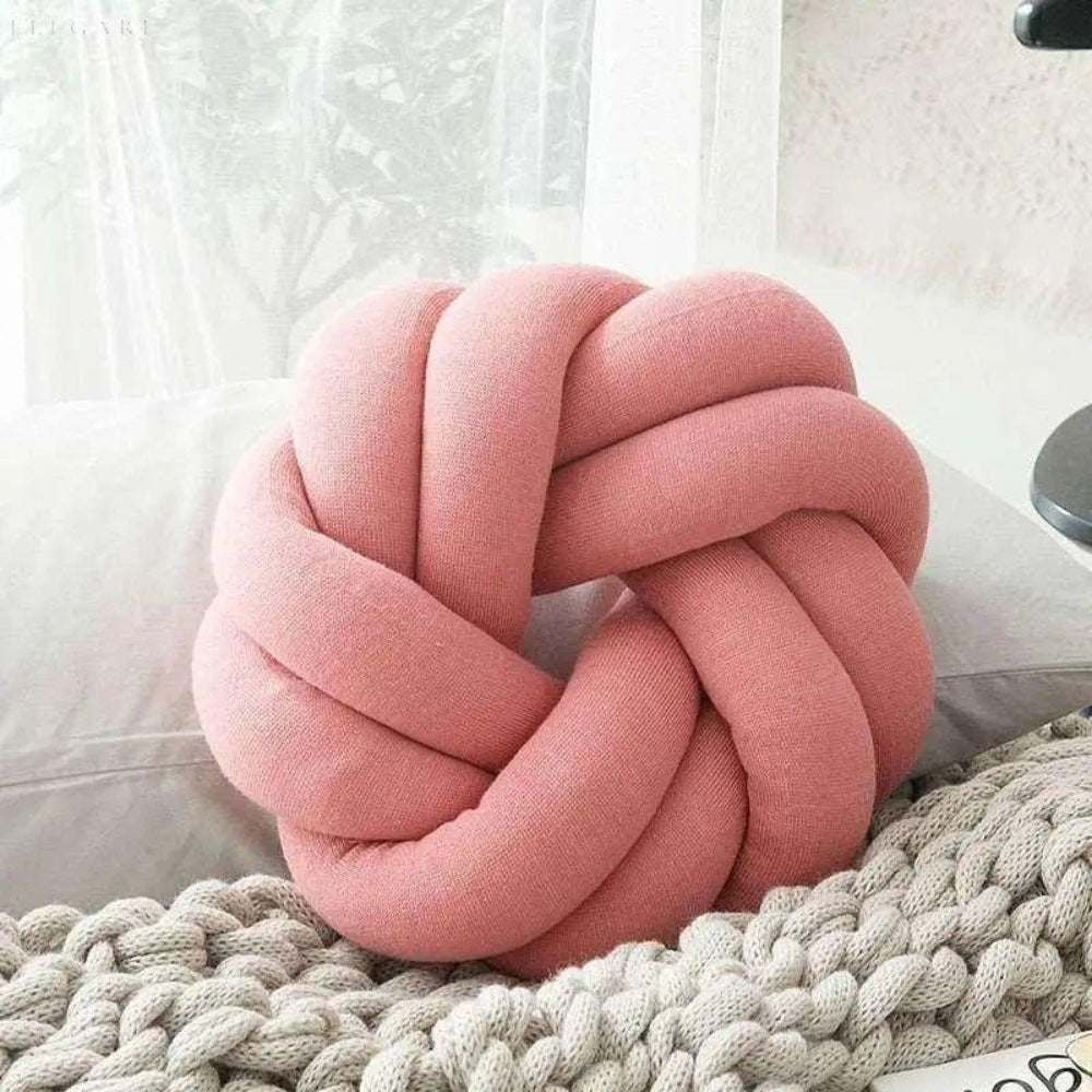 Decorative Cushion with Knot Design