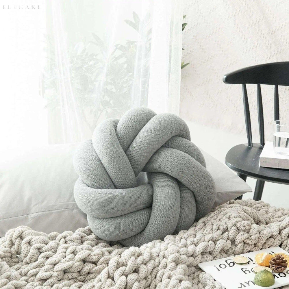 Decorative Cushion with Knot Design