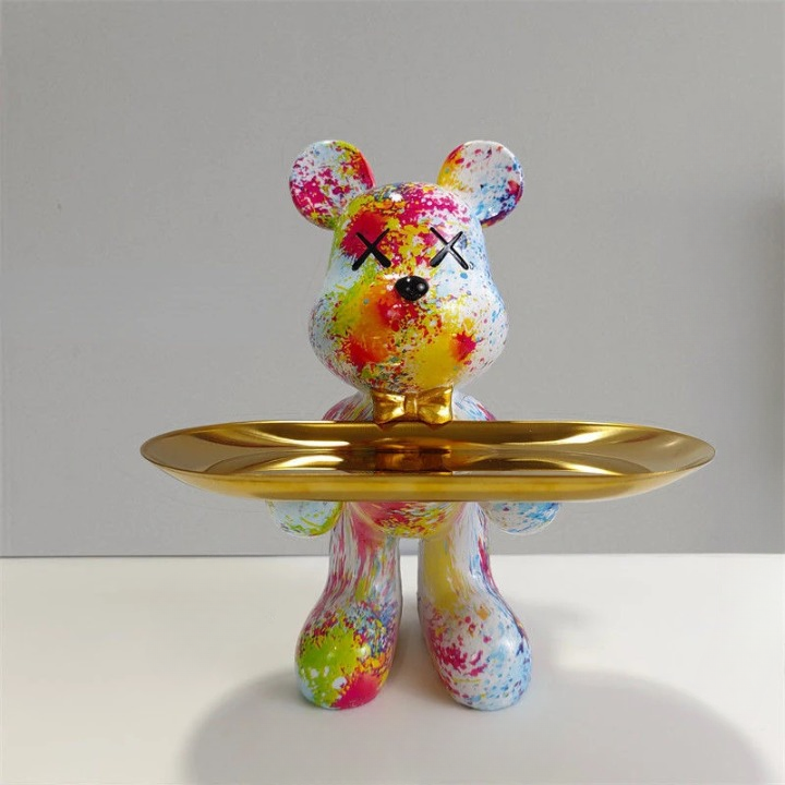 Decoratieve Berenbeeld Met Functionele Tray