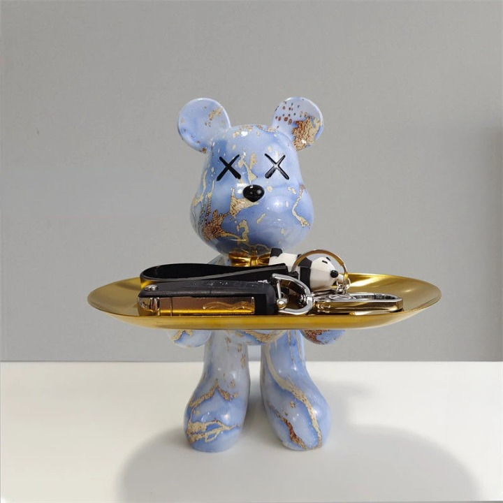 Decoratieve Berenbeeld Met Functionele Tray