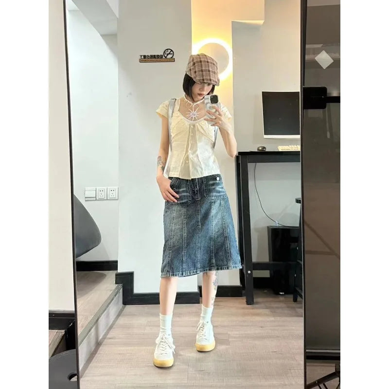 Vintage Transparante Blouse