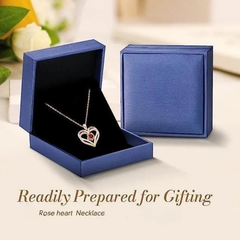 Rozenhart Hanger Robijn Ketting voor Moeders en Grootmoeders