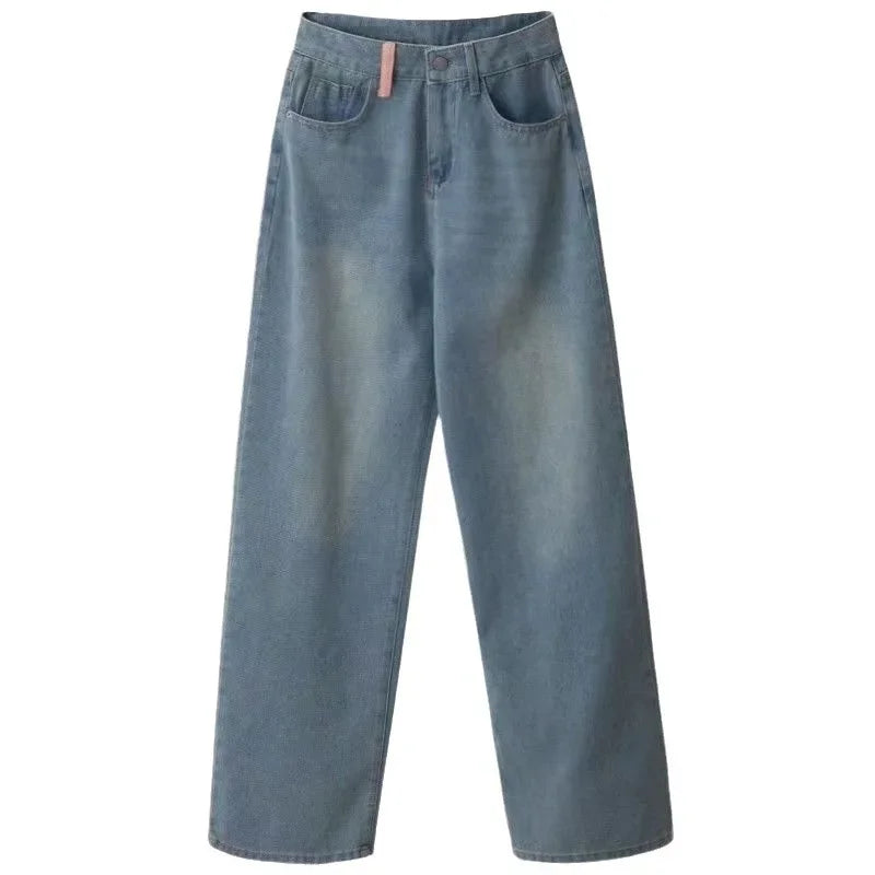 Chic Trends Jeans de Pierna Recta con Pantalones Anchos