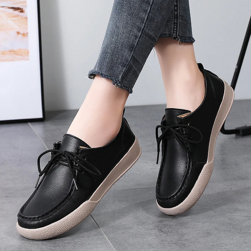 Glamourous Damesloafers van Luna Design - Echt Lederen Opvouwbare Comfortschoenen voor Dames