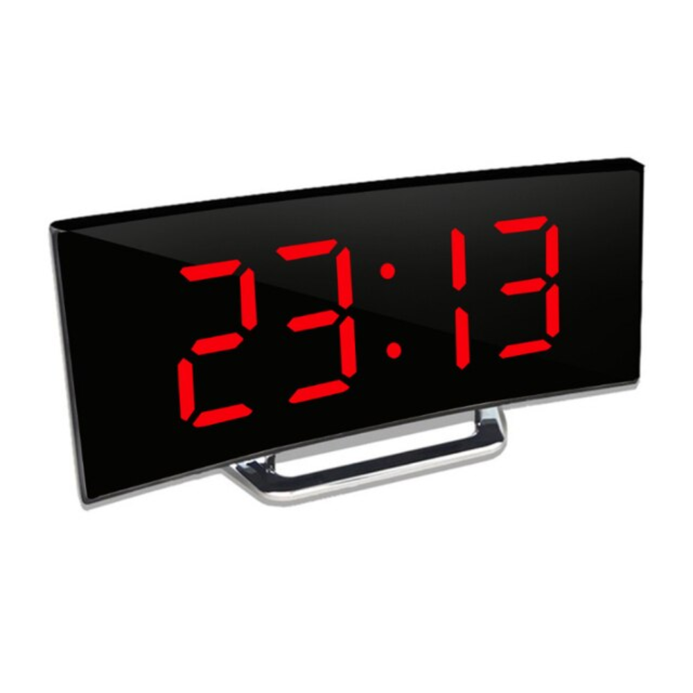 Sveglia digitale con display LED curvo