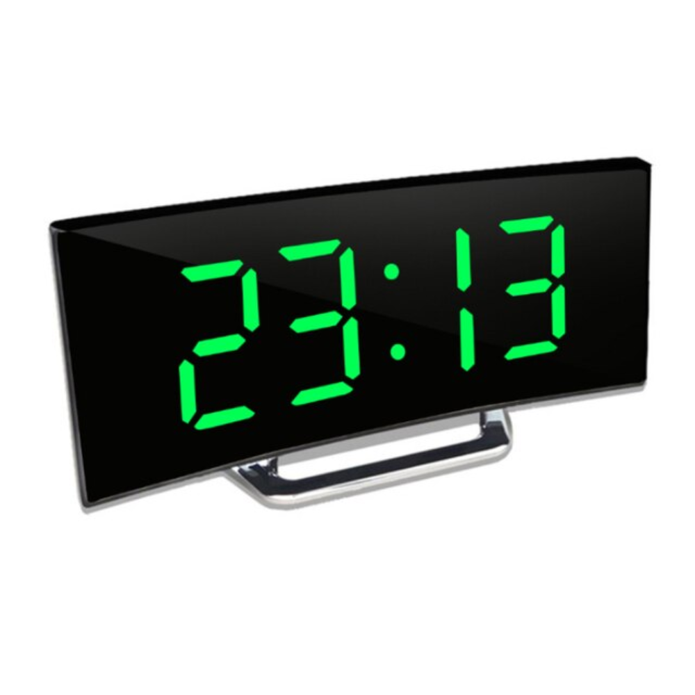 Sveglia digitale con display LED curvo