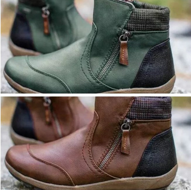 RainGuard | Botas Cortas Impermeables para Mujer | Con Cremallera y Soporte para el Tobillo, Chic