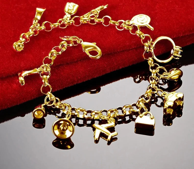 Gouden Momenten Sterling Zilveren Charme Sieraden