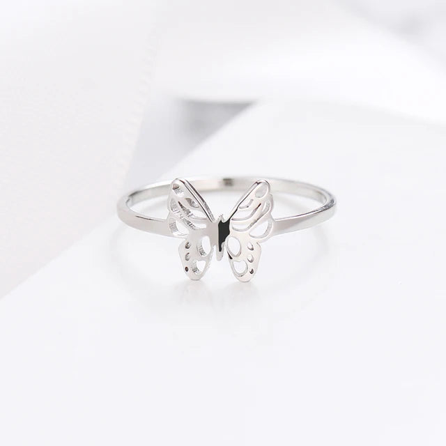 Luxe Uitsparing Vlinder Ring van Dotifi