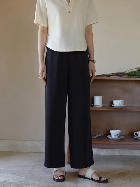 Dushu Pantalón Recto de Verano
