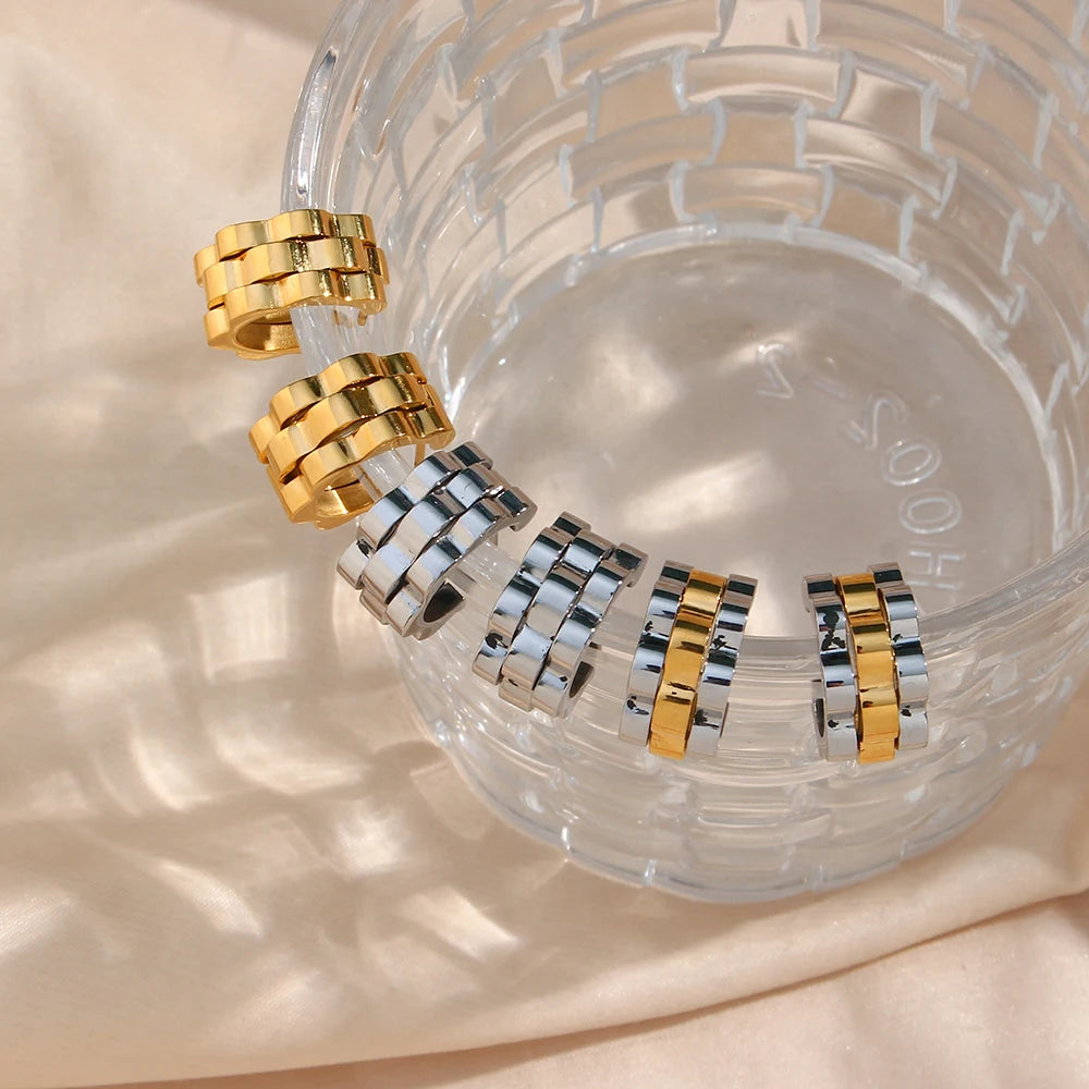 Stijlvolle E.B. Belle Cool Fashion Kleine Hoepel Oorbellen