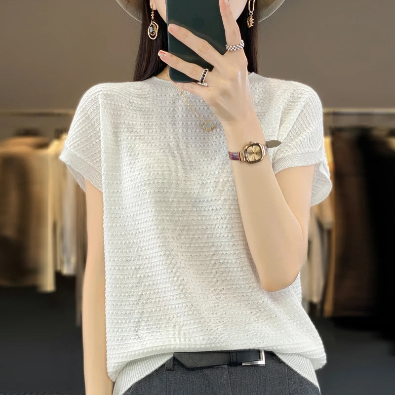 Aria's Zomerse Batwing Ice Silk T-shirt