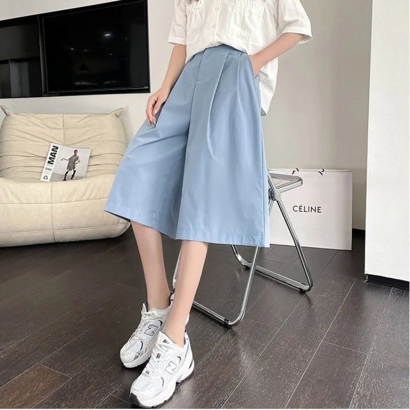 Sommer Elegante Weite Hosenbeine Hose