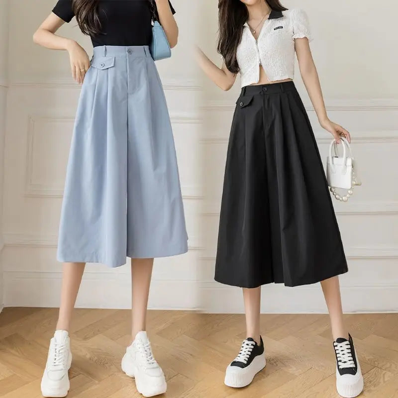 Sommer Elegante Weite Hosenbeine Hose