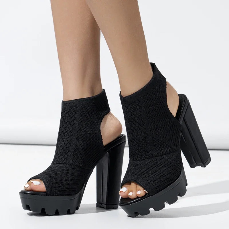 Sommer Stretch Stoff Sandalen Lunarora