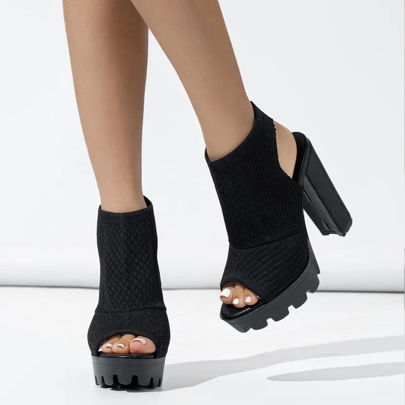 Sommer Stretch Stoff Sandalen Lunarora