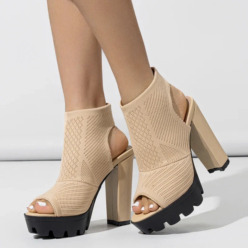 Sommer Stretch Stoff Sandalen Lunarora