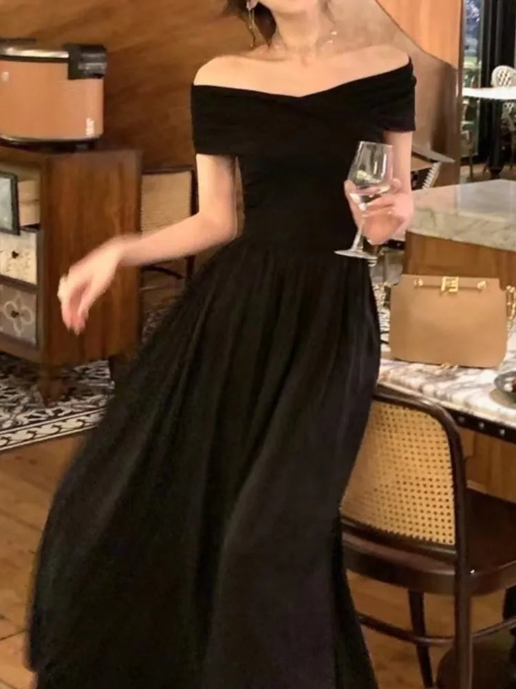 Elegante Maestro di Moda Abito a-linea Bianco per Donne