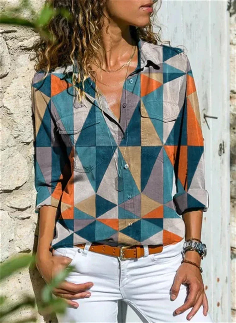 Variant image for Hazel Dames Blouse – Hoogwaardige Katoen, Stijlvol en Casual-36