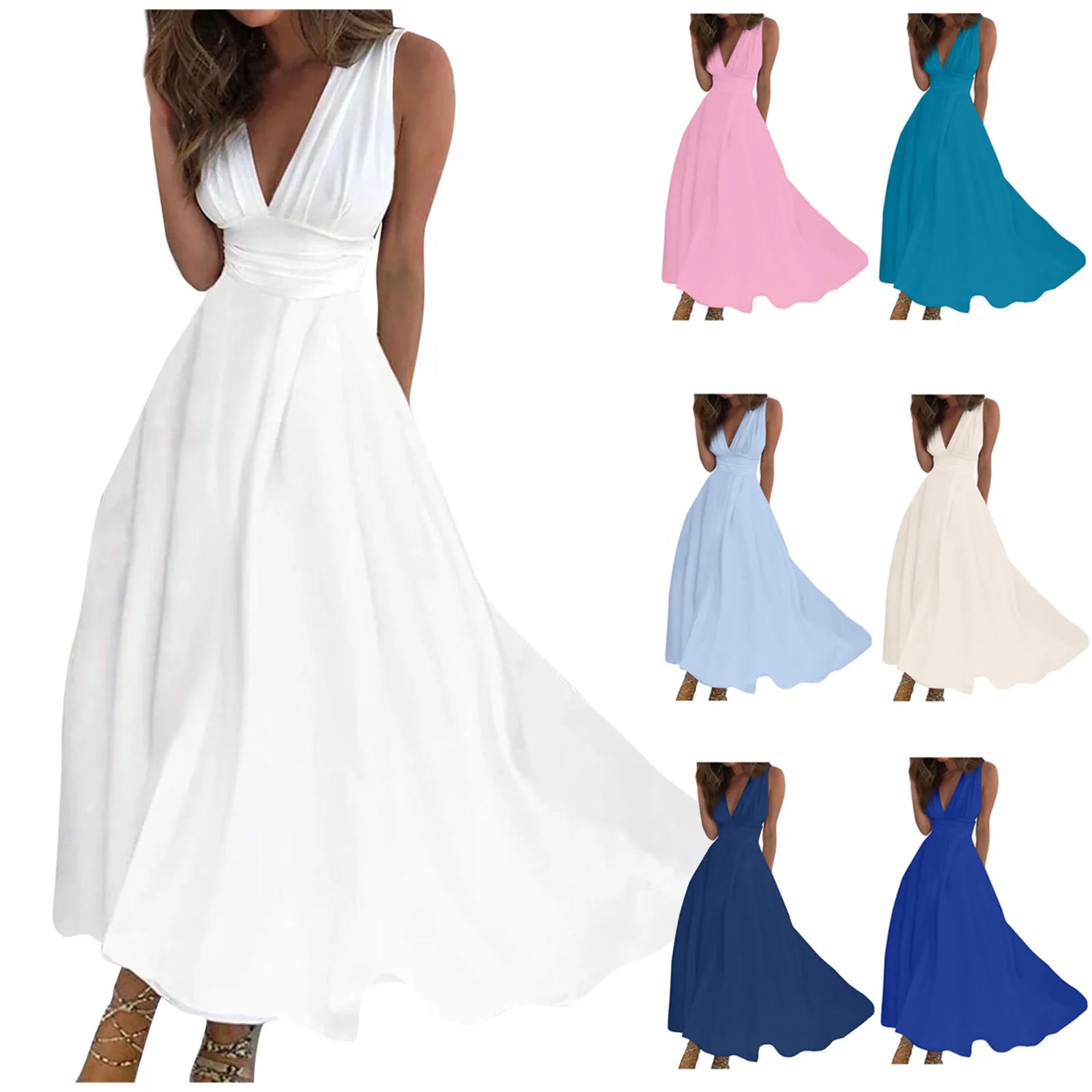 Betoverende Lange Feestjurk met Patroonprint voor Stijlvolle Vrouwen