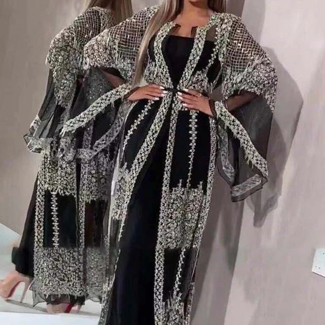 GlamourDames Elegante Glitter Avondjurk