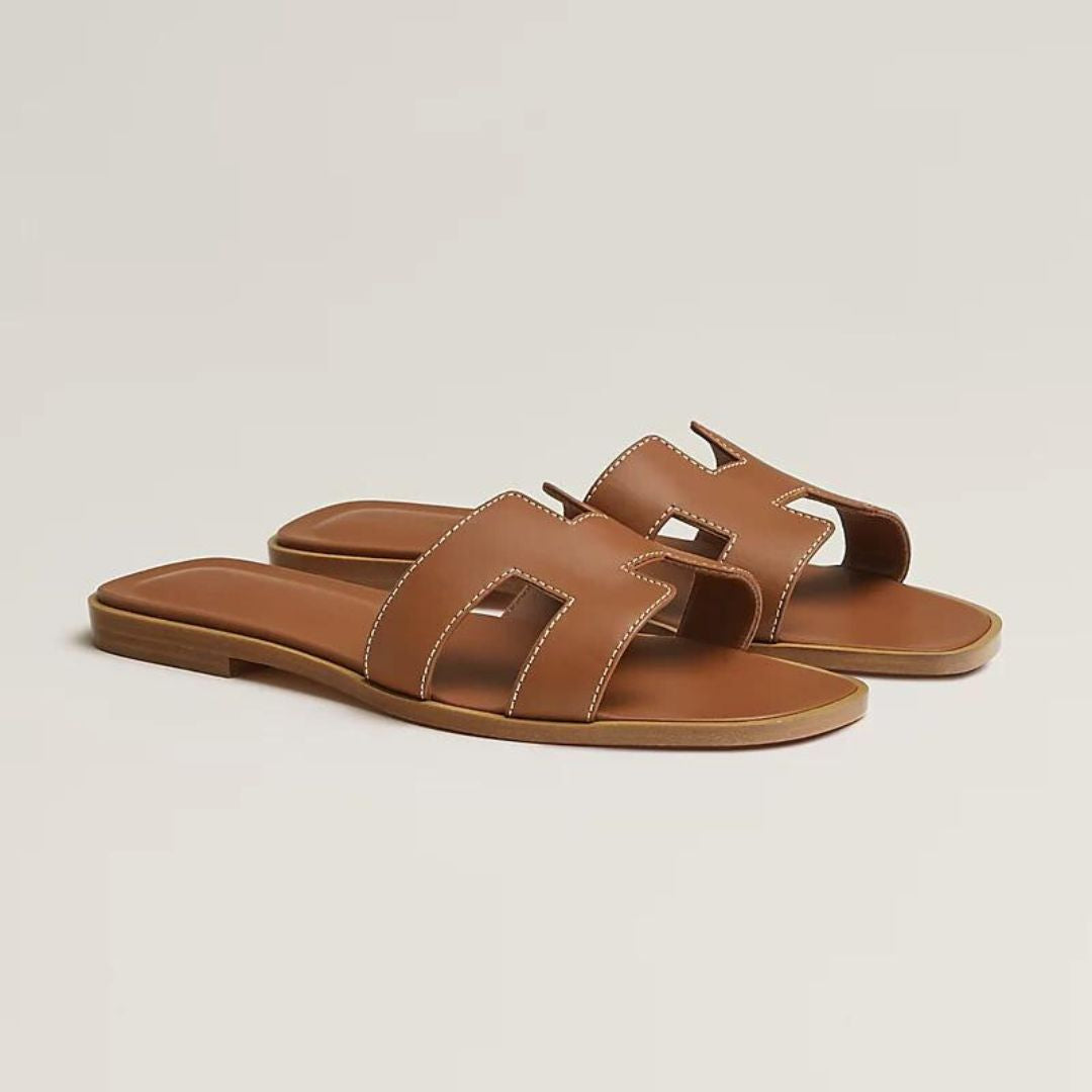 Elegante Leren Sandalen Dames met Verstelbare Band