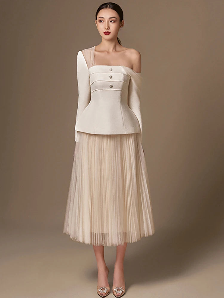 Nova Moda Elegante Herfst Tweedelige Set