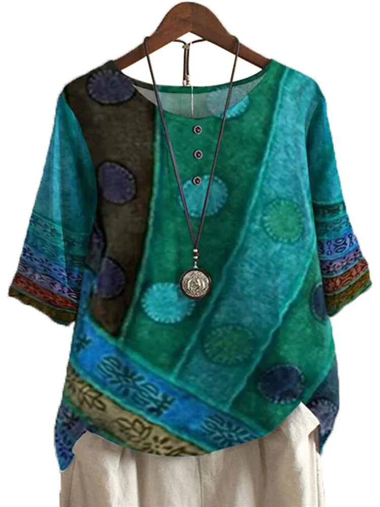 Oversized Ethnische Blouse van Stijlvol by Studio