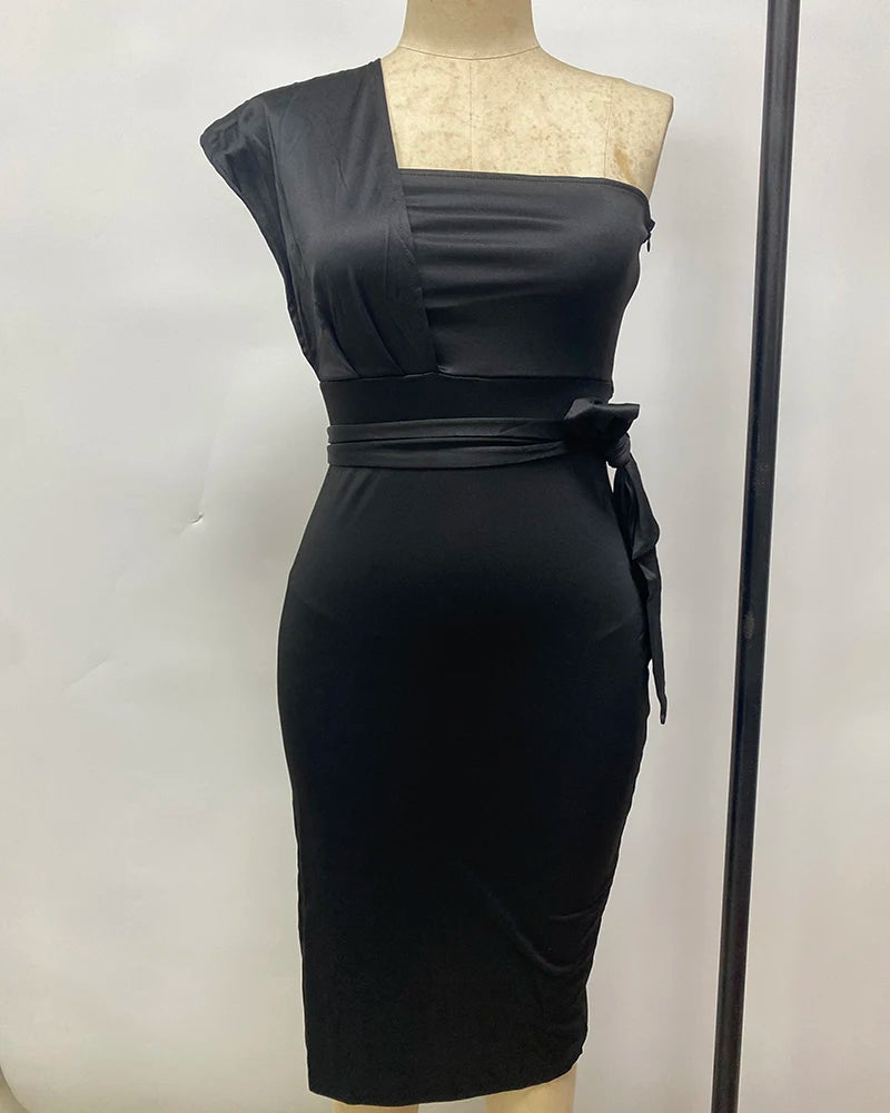 Elegante Off-The-Shoulder Jurk
