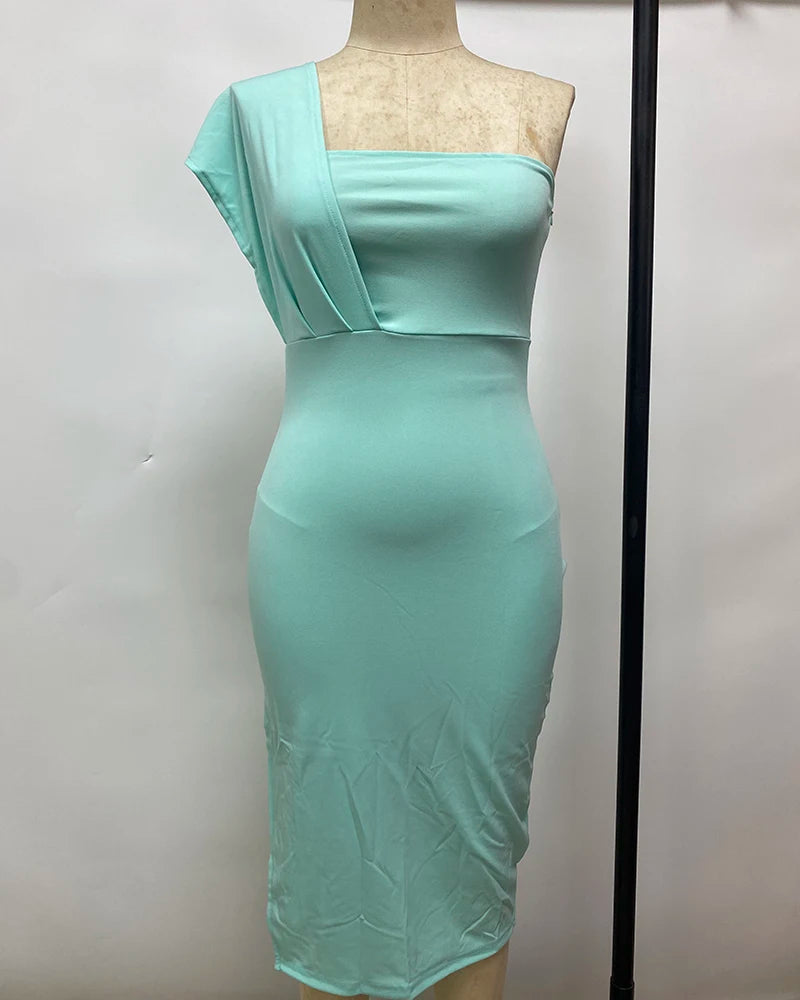 Elegante Off-The-Shoulder Jurk