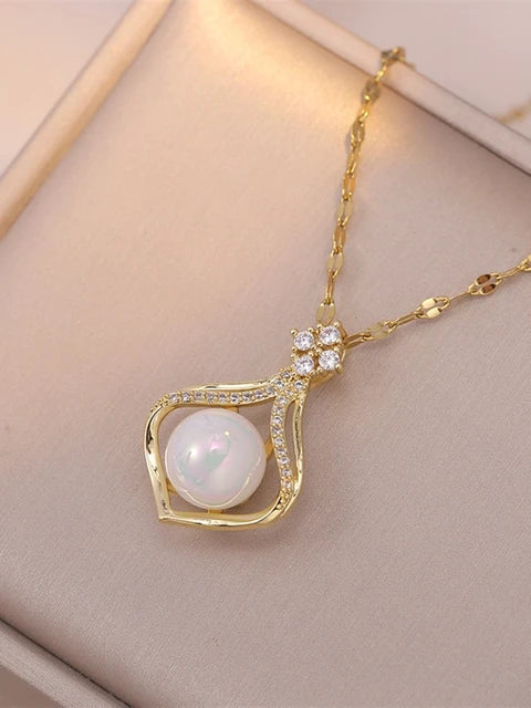 Prachtige Zeemeermin Parel Ketting