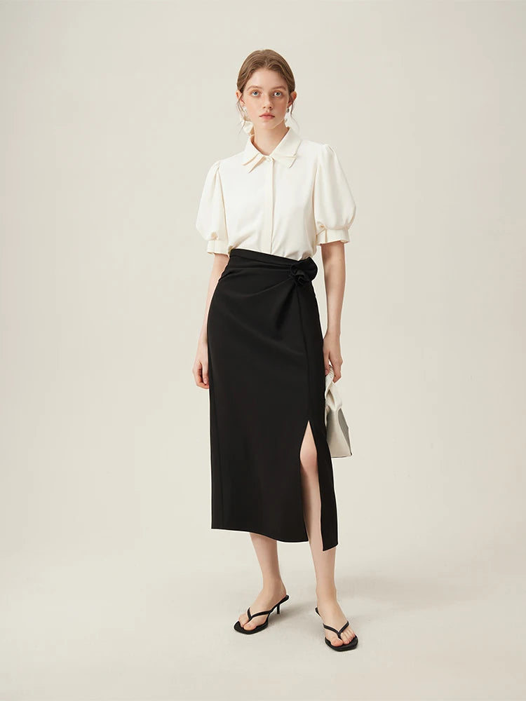 EleganceVibe Polo con Colletto da Donna Camicia Commuter Sense per Donne