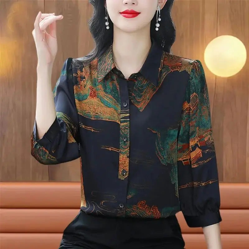 Zomerse Verleiding Wordkrafter's Chiffon Blouse voor Vrouwen