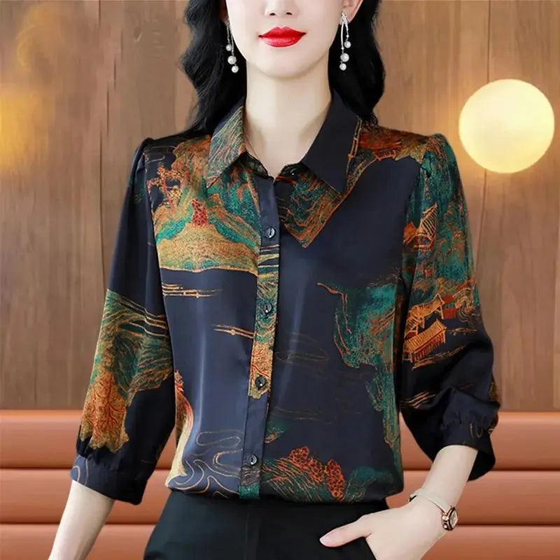 Zomerse Verleiding Wordkrafter's Chiffon Blouse voor Vrouwen