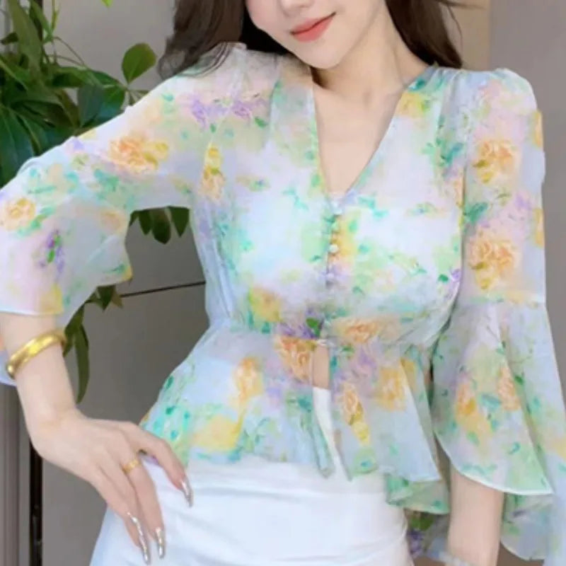 ChicAura Zomerse Betovering Damesblouse